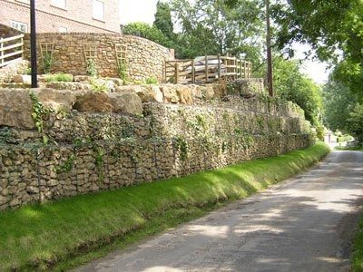 A Gabion retaining wall