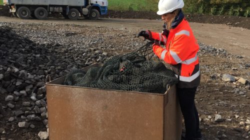 Filter Unit Rockbags deployed for scour protection.