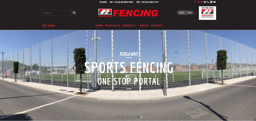 Ridgeway Fenceing website